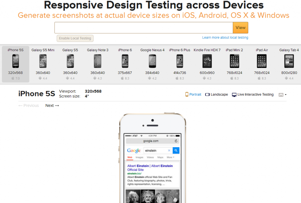 tool test mobile friendly di Google