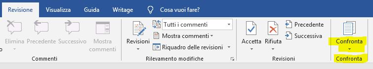 word tasto confronta