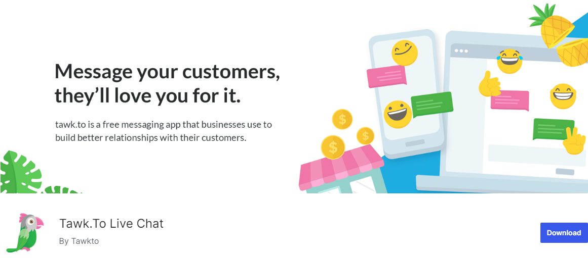 tawk live chat wordpress